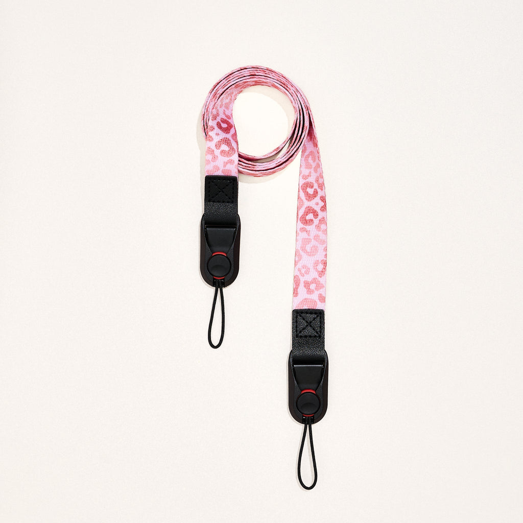 Sangle bandoulière 2 points "Pink Leopard"
